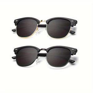 2pairs, Fashion Glasses for men, driving travel Fashion Glasses for outdoor cycling